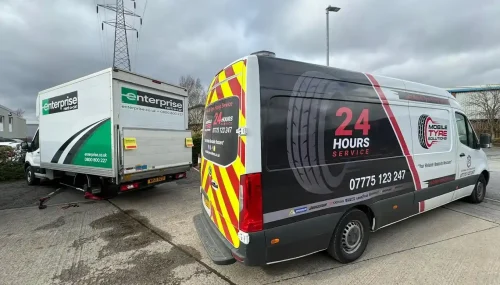 Mobile Tyre Solutions 24 hour emergency tyre service van ready for callouts