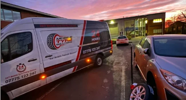 Mobile Tyre Solutions van on call for same day mobile tyre fitting